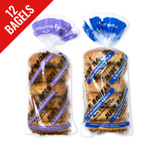 Box Set - 6 Blueberry and 6 Cinnamon Raisin Bagels
