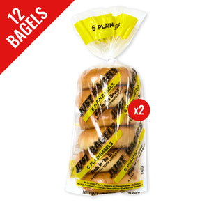 Box Set - 2 Packs of 6 Plain Bagels