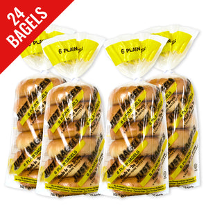 Box Set - 4 Packs of 6 Plain Bagels