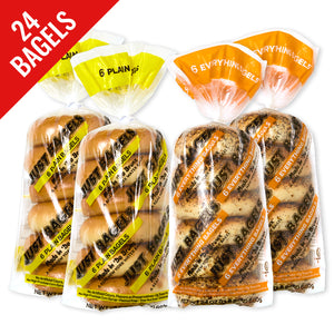 Gift Set - 12 Plain and 12 Everything Bagels