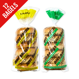 Box Set - 6 Plain and 6 Onion Bagels