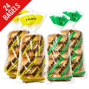 Box Set - 12 Plain and 12 Onion Bagels