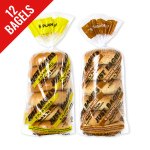 Box Set - 6 Plain and 6 Sesame Bagels