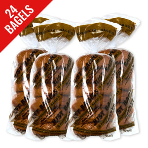 Gift Set - 4 Packs of 6 Pumpernickel Bagels