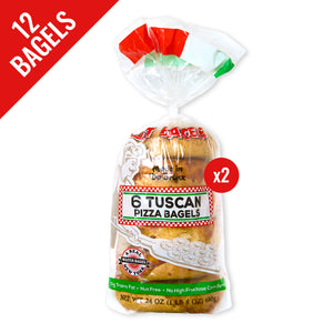Box Set - 2 Packs of 6 Tuscan Pizza Bagels