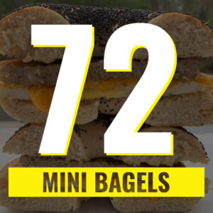 72 mini bagels